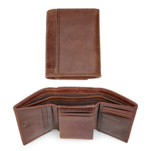 Load image into Gallery viewer, Trifold Leather Wallet

