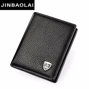 Small Wallet Men Genuine Leather Purses Cowhide Mini Wallets Black And Brown Quality Guarantee Short Bifold Wallets Card Holder